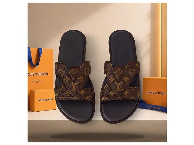 Louis Vuitton Mule Oasis Ebony Nero - vista 4