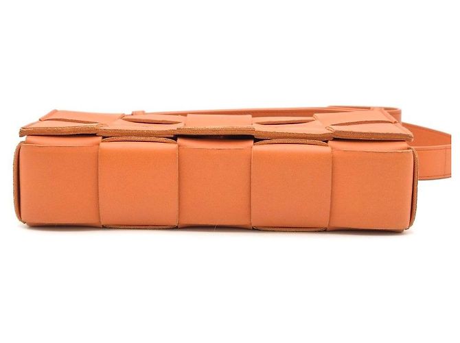 Bottega Veneta Borsa Cassette Arancione - vista 10