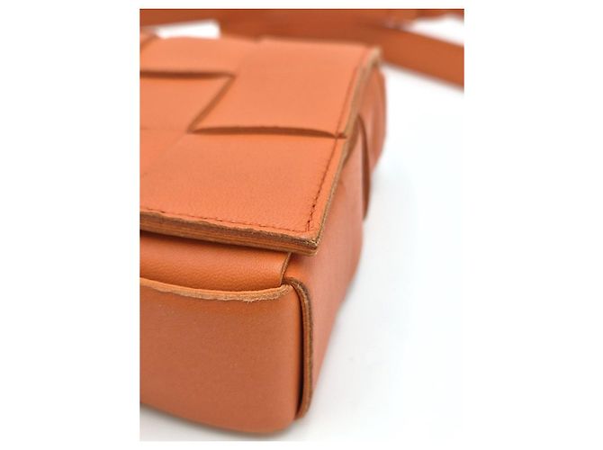 Bottega Veneta Borsa Cassette Arancione - vista 12