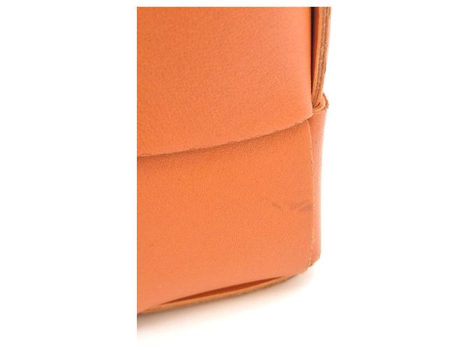 Bottega Veneta Borsa Cassette Arancione - vista 15