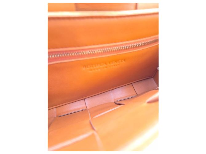 Bottega Veneta Borsa Cassette Arancione - vista 17
