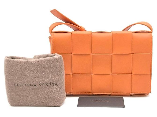 Bottega Veneta Borsa Cassette Arancione - vista 5