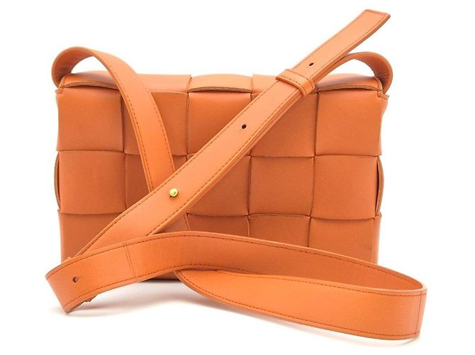 Bottega Veneta Borsa Cassette Arancione - vista 7
