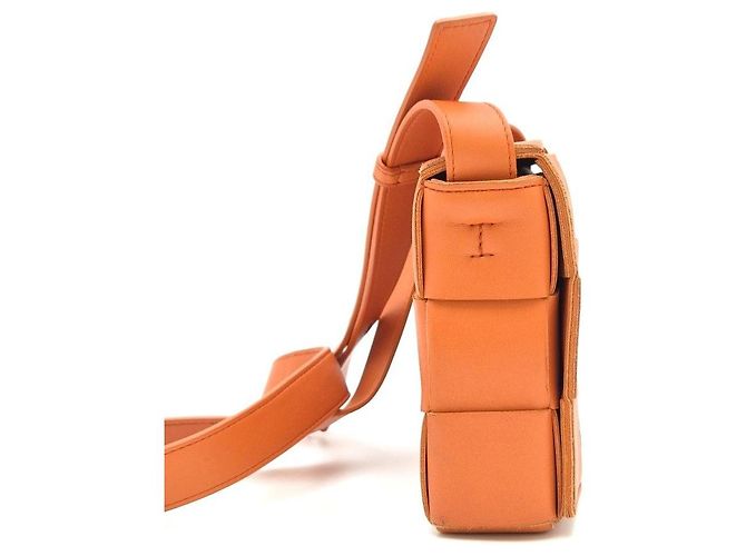 Bottega Veneta Borsa Cassette Arancione - vista 8