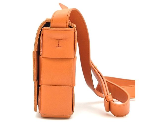 Bottega Veneta Borsa Cassette Arancione - vista 9