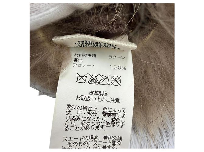 Hermès Tippet de piel de mapache Hermes Castaño - vista 3
