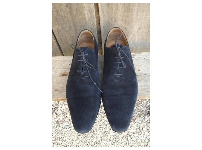 Autre Marque Scarpe Oxford Carvil in Camoscio Blu Navy Blu scuro - vista 5