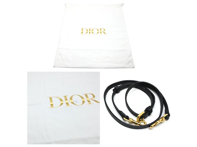 Borsa a Spalla Caro Double Christian Dior Nero - vista 10