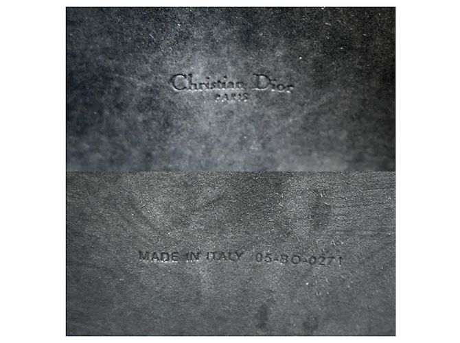 Borsa a Spalla Caro Double Christian Dior Nero - vista 8