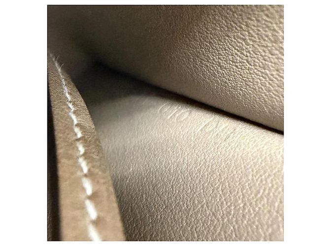 Hermès Collar Clochette de cuero grande Hermes Gris pardo - vista 7