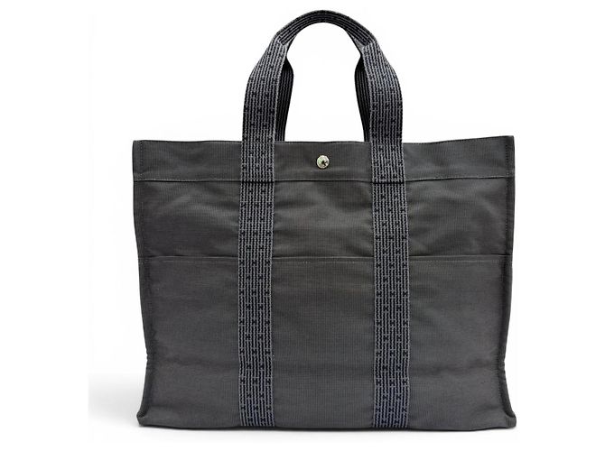 Hermès Borsa Hermes Herline Tote GM in grigio Marrone - vista 2