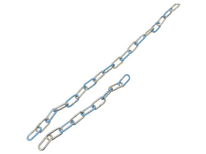 Set di bracciali con charm Bottega Veneta Argento Blu chiaro - vista 4