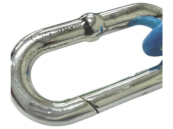 Set di bracciali con charm Bottega Veneta Argento Blu chiaro - vista 6