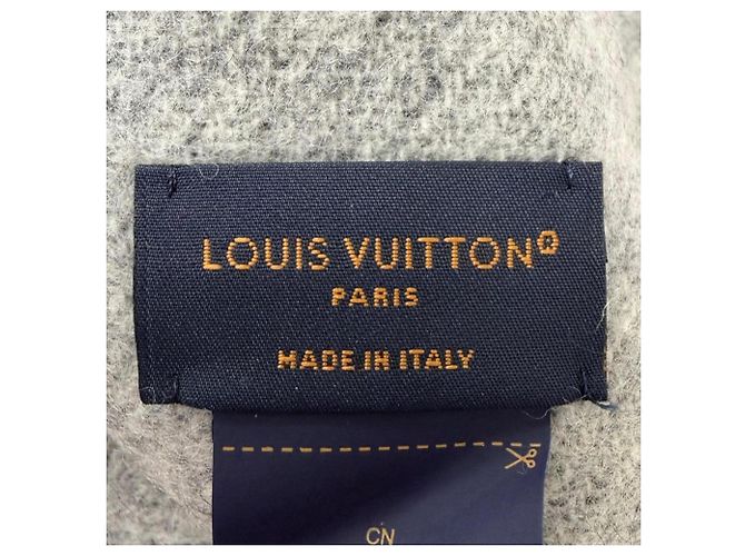 Stola in cashmere Louis Vuitton Marrone Nero - vista 7