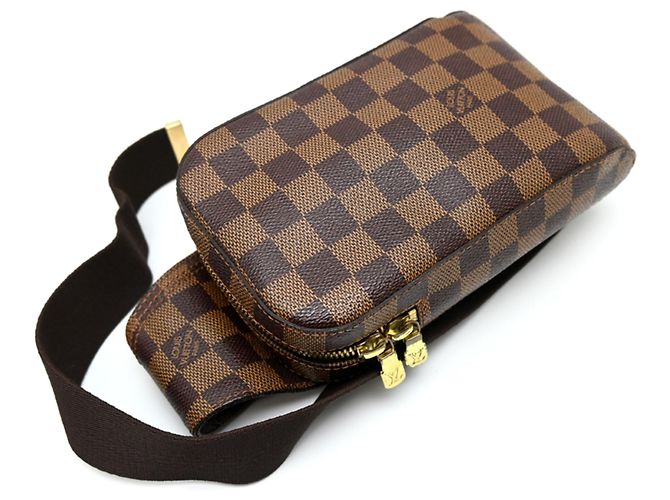 Borsa a tracolla Louis Vuitton Geronimos Marrone - vista 3
