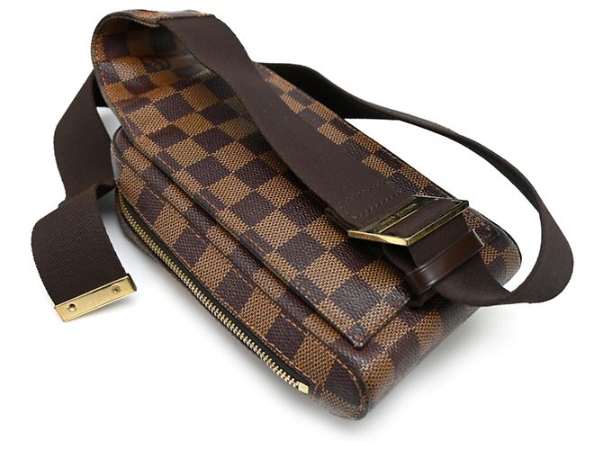 Borsa a tracolla Louis Vuitton Geronimos Marrone - vista 4