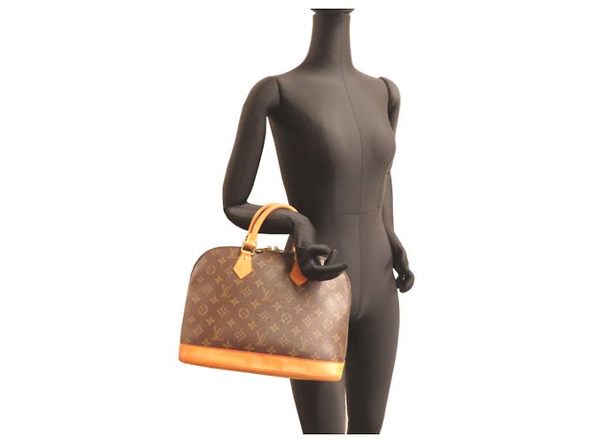Borsa a mano Alma PM da donna Louis Vuitton Marrone - vista 9