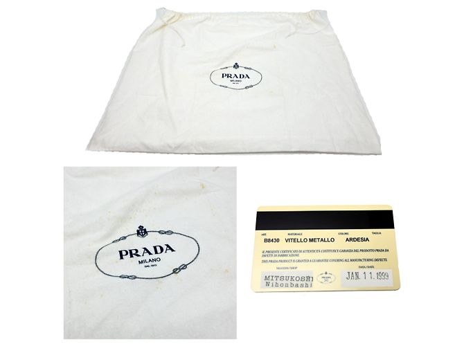 Borsa a tracolla monospalla da donna Prada B8430 Marrone - vista 10