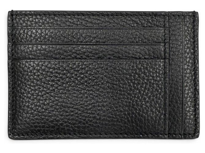 Gucci Black Grain Leather Maxi GG Card Case - view 3