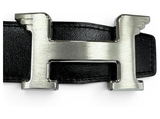 Hermès Hermes Constance Pegasus Reversible Belt Black Orange - view 4