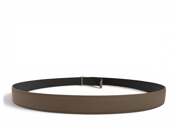 Hermès Hermes Constance Reversible Belt Black Khaki - view 3