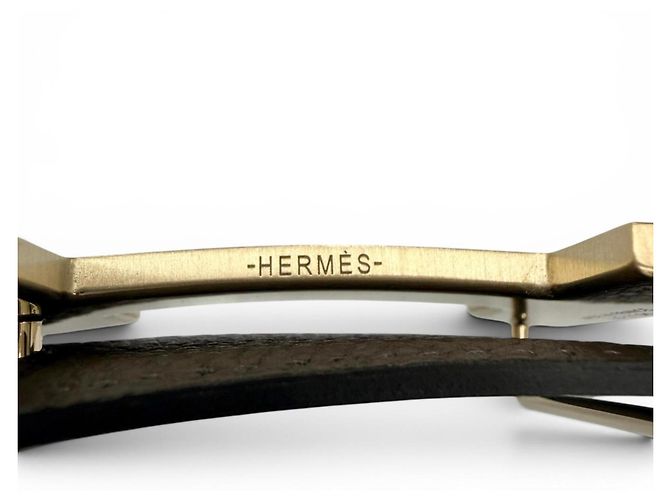 Hermès Hermes Constance Reversible Belt Black Khaki - view 5