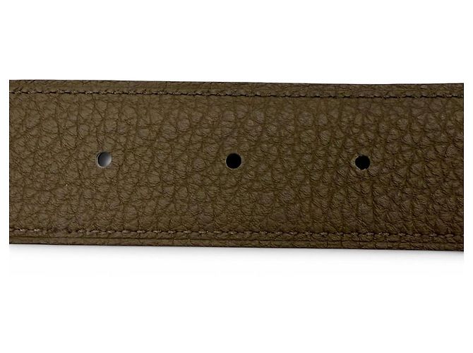 Hermès Hermes Constance Reversible Belt Black Khaki - view 7
