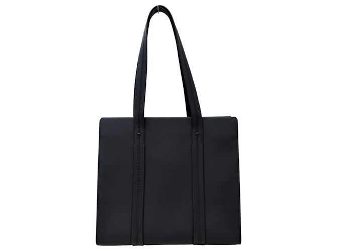 Borsa Tote in pelle Louis Vuitton Aerogram Nero - vista 3