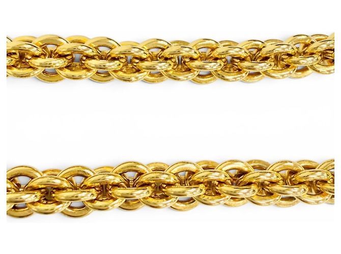Collana a catena lunga Chanel Vintage GP Coco Mark D'oro - vista 6