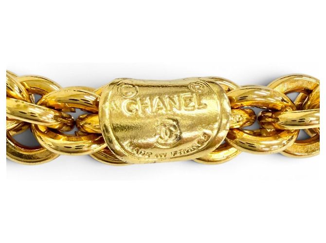 Collana a catena lunga Chanel Vintage GP Coco Mark D'oro - vista 8