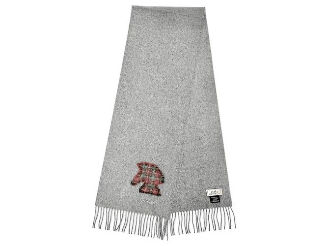 Stola in cashmere e lana Highlands di Hermès Marrone - vista 4