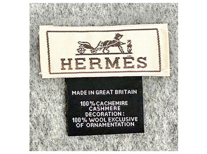 Stola in cashmere e lana Highlands di Hermès Marrone - vista 8