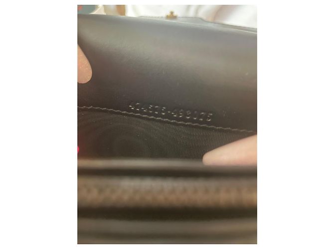 Gucci Marmont Borsa a Tracolla in Pelle Nera Nero - vista 11