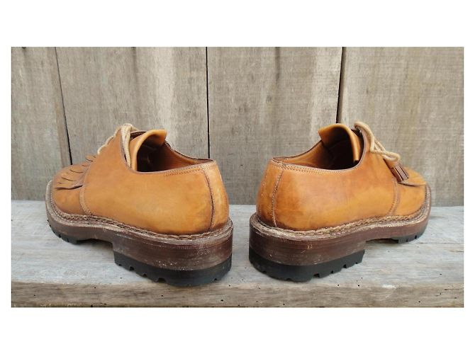 Lanvin Derbi Branchini Calzoleria in pelle Marrone - vista 6