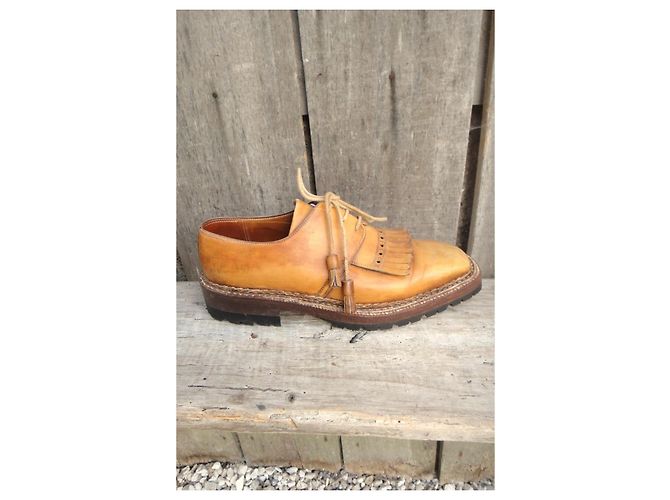 Lanvin Derbi Branchini Calzoleria in pelle Marrone - vista 8