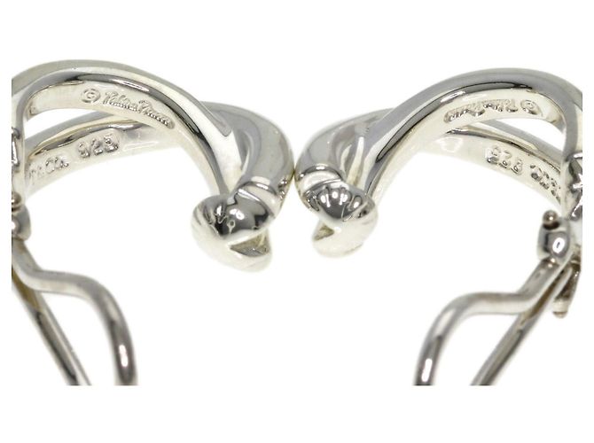 Orecchini a croce in argento Tiffany & Co. Paloma Picasso - vista 4