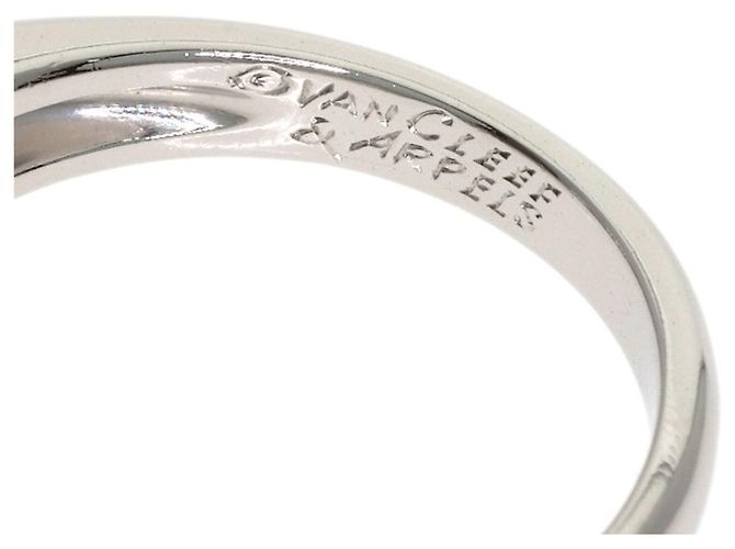 Van Cleef & Arpels Platinring mit quadratischem Princess-Schliff Diamanten - Ansicht 6