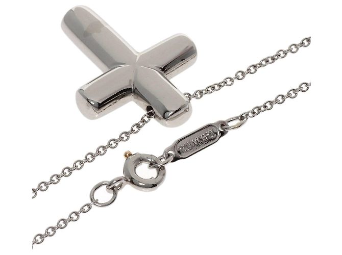 Collana Dots Cross in Diamante Tiffany & Co. - vista 2