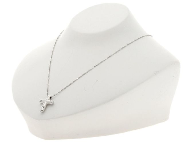 Collana Dots Cross in Diamante Tiffany & Co. - vista 4