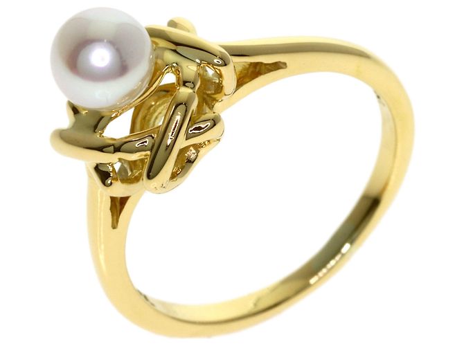 Tiffany & Co. Perlenring aus 18K Gelbgold - Ansicht 2