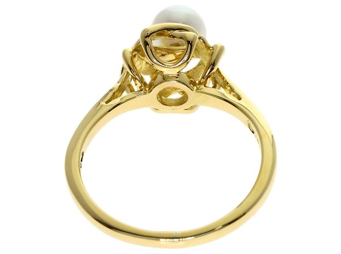 Tiffany & Co. Perlenring aus 18K Gelbgold - Ansicht 4