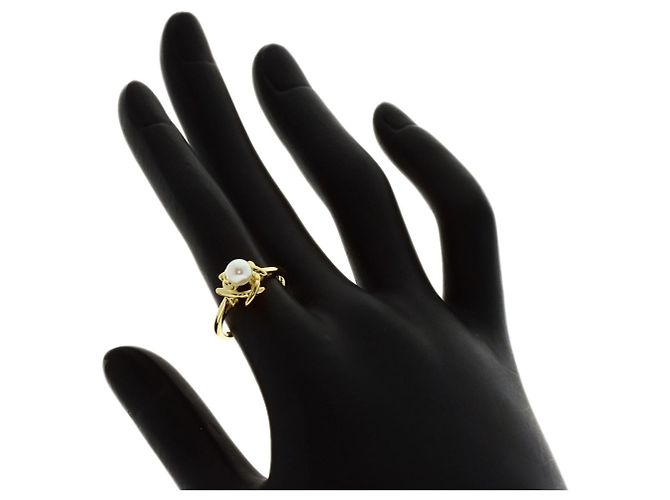 Tiffany & Co. Perlenring aus 18K Gelbgold - Ansicht 7