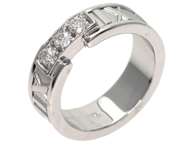 Tiffany & Co. Atlas Diamantring aus 18K Weißgold - Ansicht 2