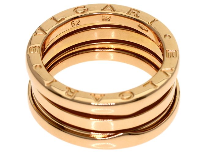Bulgari Anello Bvlgari B-zero1 3-Band in oro rosa 18K - vista 4