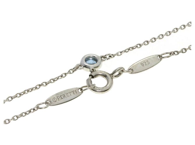 Bracciale con charm Tiffany & Co. in acquamarina - vista 3