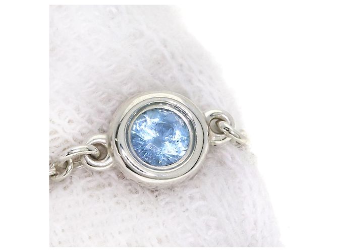 Bracciale con charm Tiffany & Co. in acquamarina - vista 6
