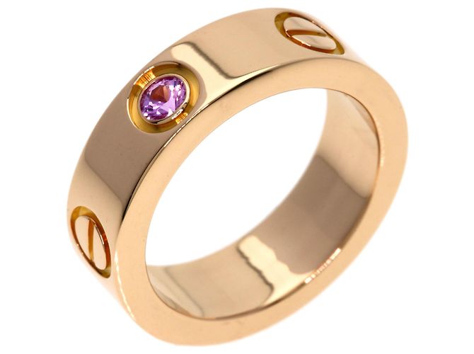 Cartier Love Ring aus 18K Roségold mit Saphir - Ansicht 2