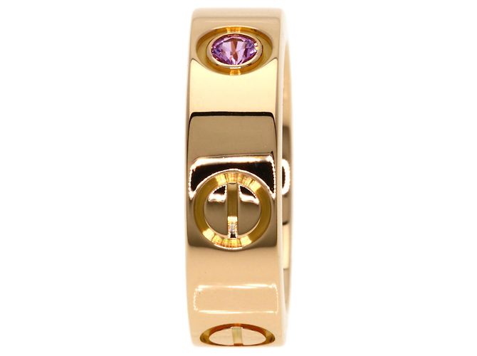 Cartier Love Ring aus 18K Roségold mit Saphir - Ansicht 3