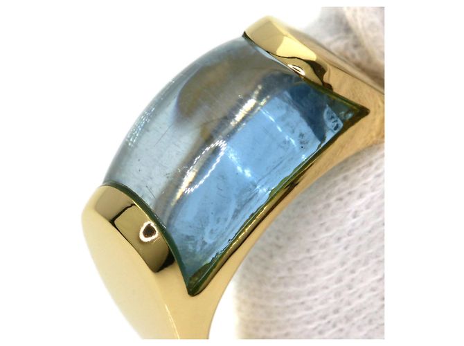Bulgari Bvlgari Tronchetto Ring mit blauem Topas - Ansicht 10