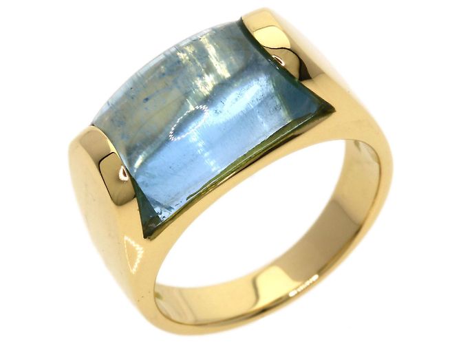 Bulgari Bvlgari Tronchetto Ring mit blauem Topas - Ansicht 2